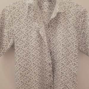 Mens Short Sleeve Designer Dress Shirt